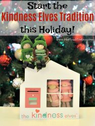 Start The Kindness Elves Tradition this Holiday! A great alternative to the Elf on the Shelf and a fun way to teach kids kindness around Christmas!